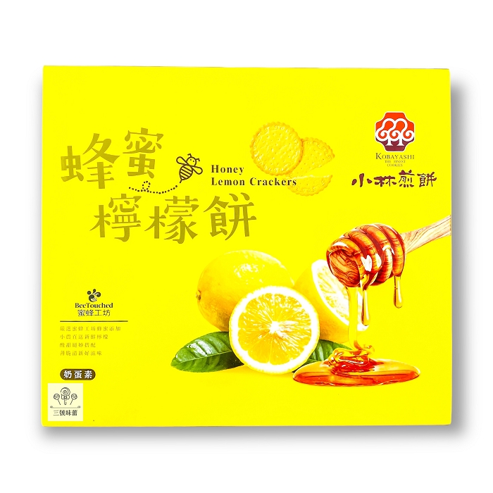 小林煎餅 蜂蜜檸檬餅 216克/盒裝 (奶蛋素)
