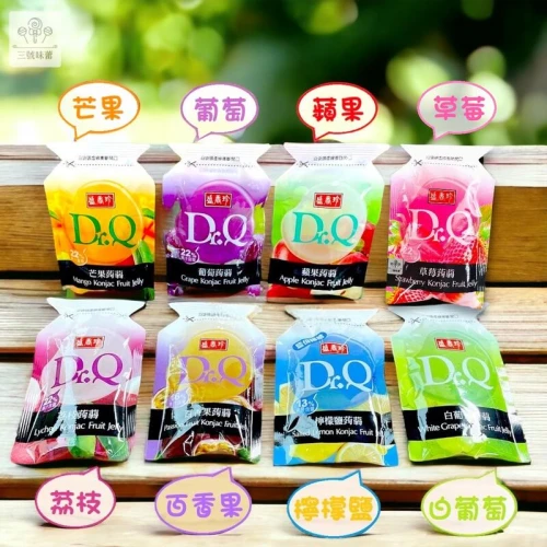 盛香珍Dr.Q蒟蒻果凍(蘋果、芒果、荔枝、葡萄、百香果、草莓、檸檬鹽、白葡萄) 原封包