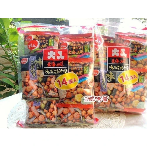 日本傳六什錦豆【北海之味綜合豆餅+好味餅】二色綜合