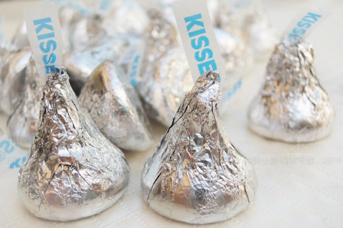Hershey's kisses 水滴巧克力/賀喜好時巧克力(銀色)