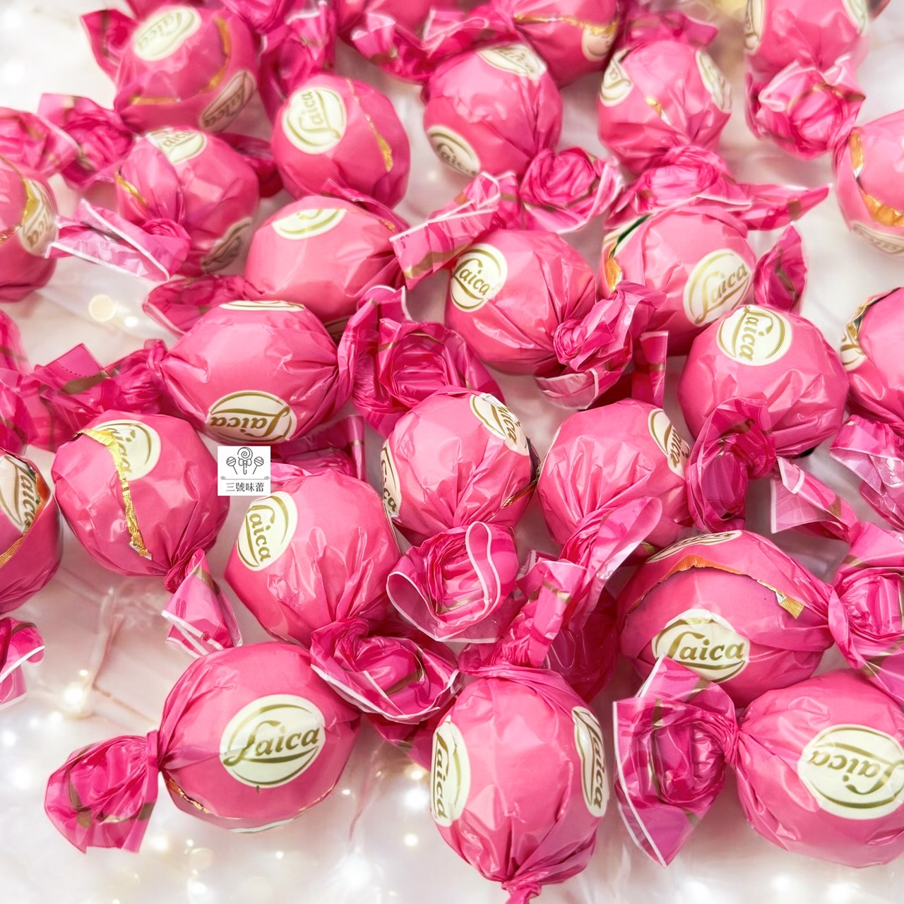 義大利Laica 萊卡榛果穀類夾心巧克力-桃花紅