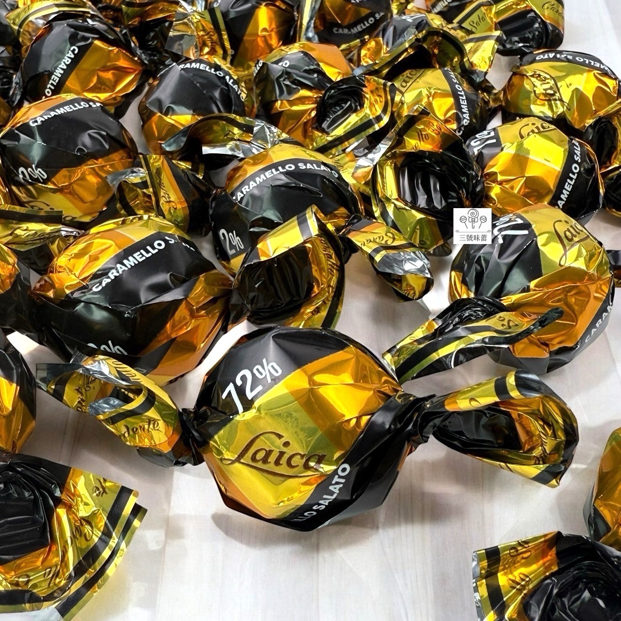 義大利Laica 萊卡72%黑巧克力-鹽味焦糖夾心