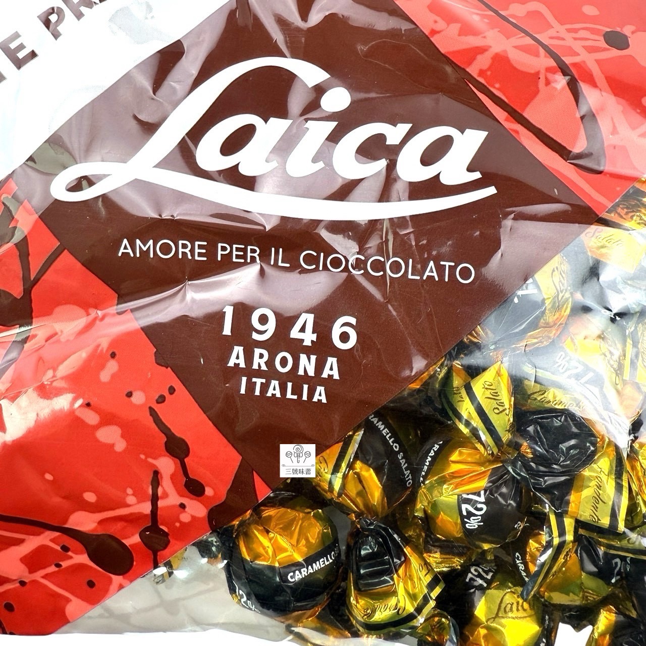 義大利Laica 萊卡72%黑巧克力-鹽味焦糖夾心