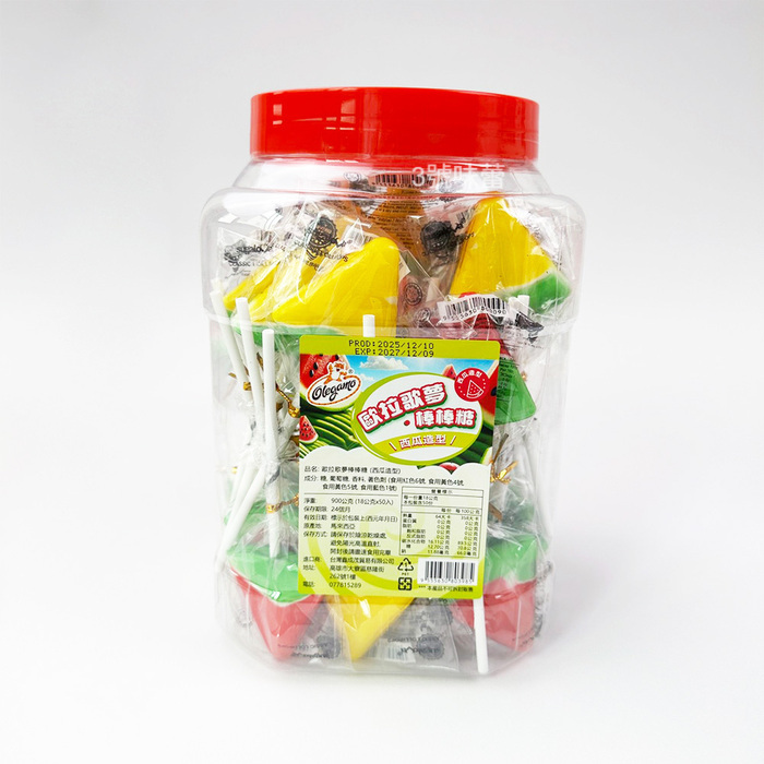 歐拉歌夢棒棒糖(西瓜造型) 900克(18克*50支)